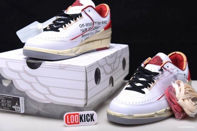 Kicktheory Jordan Red 2 SP Retro Low White DJ4375-106 Off-White 0626